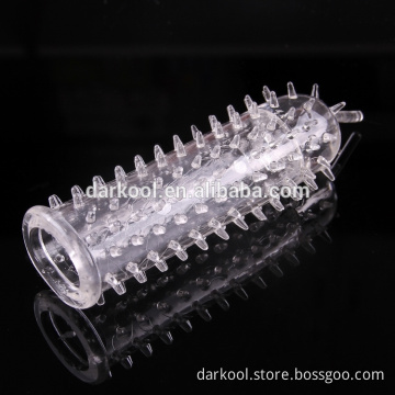 L006/Male sex toys crystal penis enlargement extensions penis cock sleeve toy
